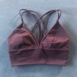 Lululemon cute strapy bra mauve